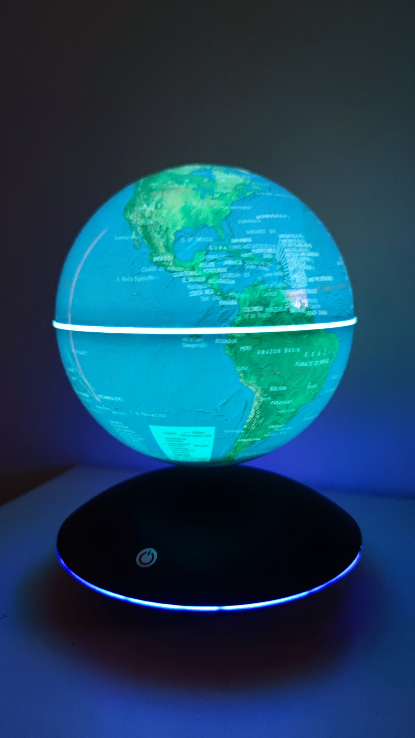 Illuminated Floating Planet Earth Lamp Night Light